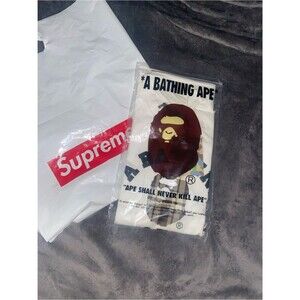 Large white Bape Cotton Tee